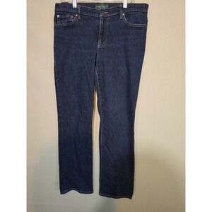 Lauren Ralph Lauren LRL Jeans Co Dark Wash Straight Leg Jeans Womens 12